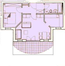 Grundriss der Wohnung